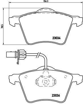 Volkswagen Transporter T4 Caravelle Ön Balata BREMBO