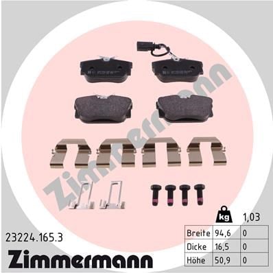 Volkswagen Transporter T4 Arka Balata Fişli ZIMMERMANN
