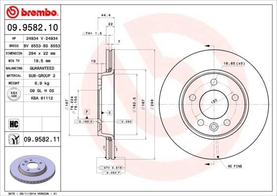 Volkswagen Transporter T5 Arka Fren Aynası Havalı BREMBO