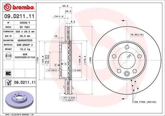 Volkswagen Transporter T5 Ön Fren Aynası Havalı BREMBO