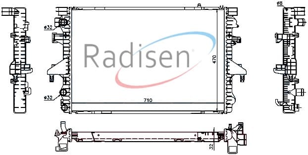 Volkswagen Transporter T5 Radyatör RADISEN