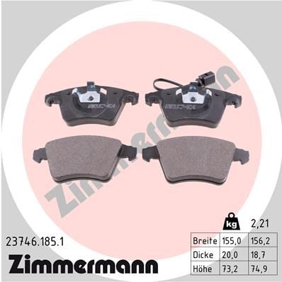 Volkswagen Transporter T5 Ön Balata Fişli 16 Jant ZIMMERMANN