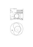 Volkswagen Transporter T5 Motor Piston Segman Standart 1-2 Silindir KOLBEN