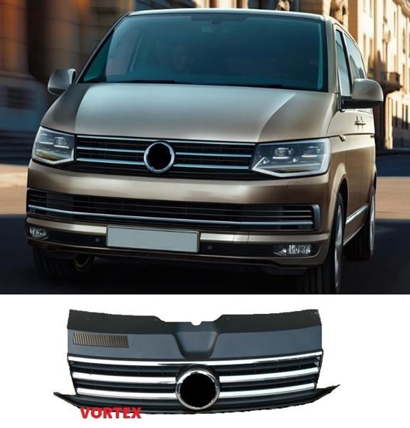 Volkswagen Transporter T7 Ön Panjur 3 Krom Bantlı DOGAN-