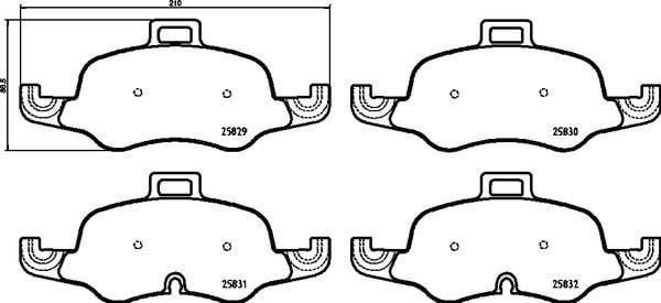 Audi TT Ön Fren Balatası BREMBO