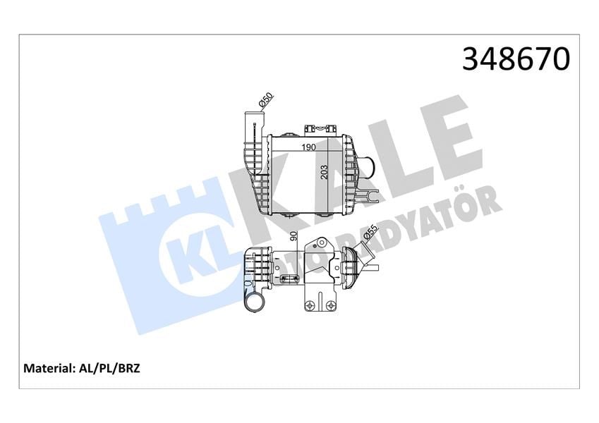 Hyundai Tucson İntercooler KALE-RADYATOR