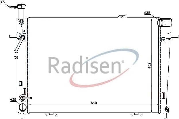 Hyundai Tucson Benzinli Kia Sportage 04- Radyatör RADISEN