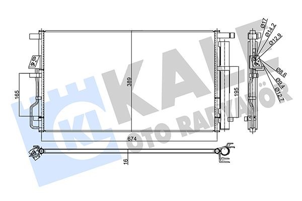 Hyundai Tucson Kondenser KALE-RADYATOR