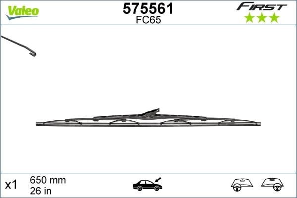 Universal Silecek Süpürgesi 65cm VALEO