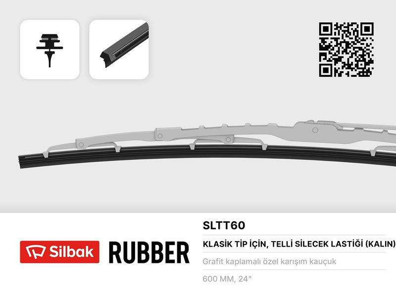 Silecek Lastiği Teli Üzerinde 600mm SILBAK