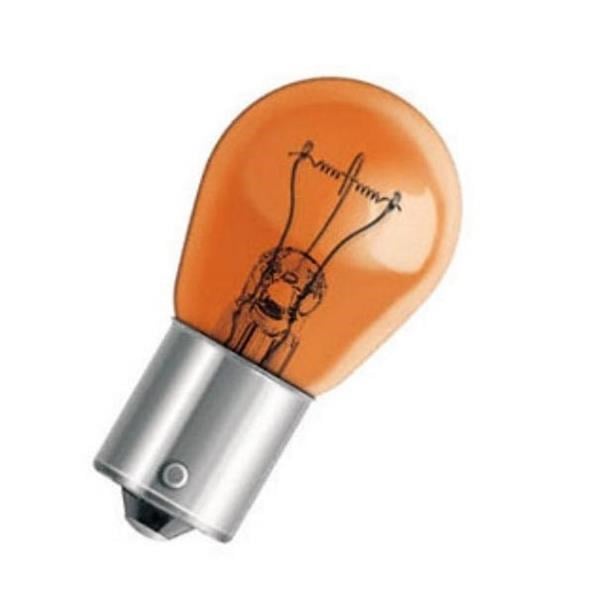 S25 BA15S Turuncu Düz Cam Ampul 12V 21W FORZA