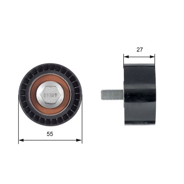 Powergrip Avara Rulmanı GATES