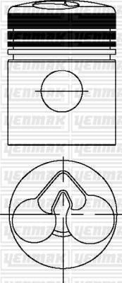 KHD F 1 L 812 Piston Segman Q95.5mm 050 YENMAK