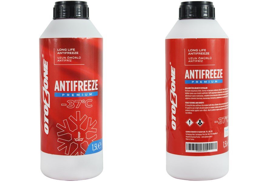 Antifiriz 1.5 LT -37 C Kırmızı Long Life Organik OTOZONE