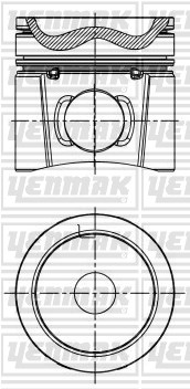 Cummins Komatsu Piston Segman Q107.0mm STD YENMAK