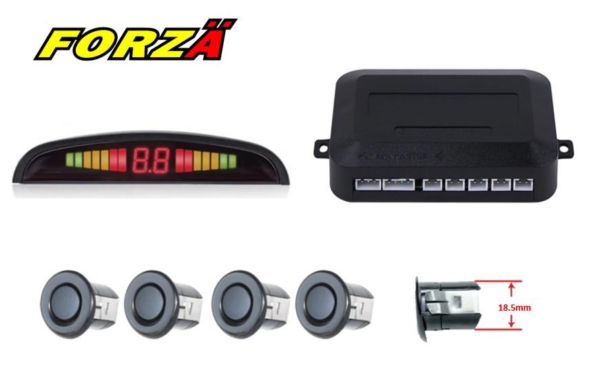 Park Sensörü LED'li Ses İkazlı Siyah Göz 18MM FORZA