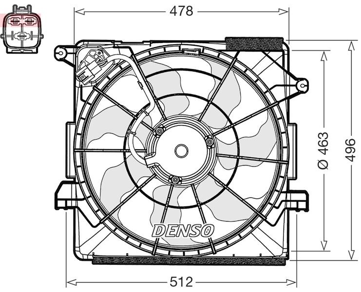 Motor Soğutma Fanı DENSO