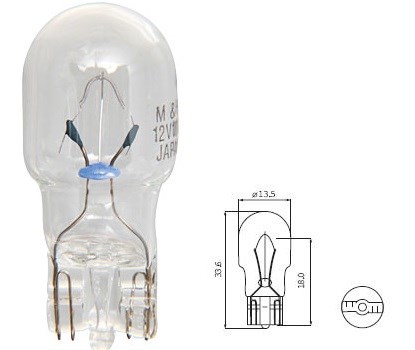 T13 Dipsiz Büyük Kafa Ampul 12V 10W FORZA