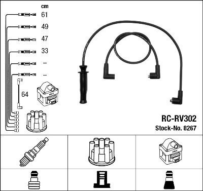 Rover 220Turbo Bujİ Kablosu [92-99] NGK