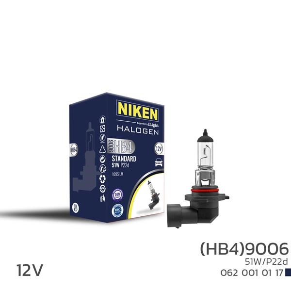 Niken 9006 HB4 51W Halojen Ampul P22d 12V NIKEN