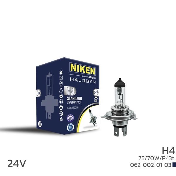 24V H4 75W/70W Halojen Ampul P43t NIKEN