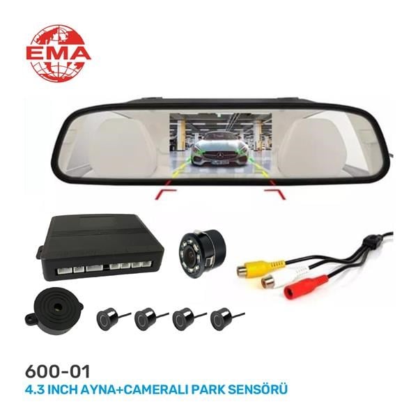 Park Sensörü 4.3 İnç Ayna Kameralı EMA
