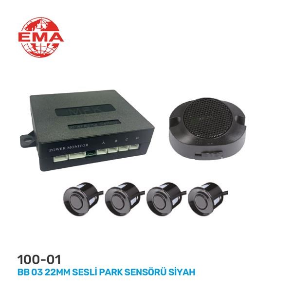 Park Sensörü Siyah BB03 22MM Sesli EMA