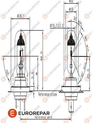 H7 Ampul 12V 55W EUROREPAR