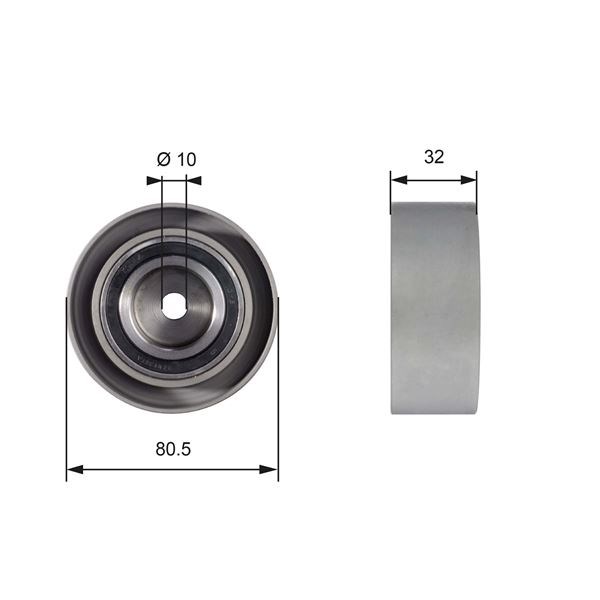 Powergrip Avara Rulmanı GATES