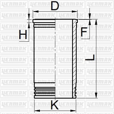Caterpillar 955 3304 3306 Gömlek Q120.65MM STD Sertleştirilmiş YENMAK