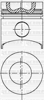 John Deere 3164 DL 03 Piston Segman Q102.0mm STD YENMAK