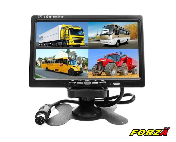 Servis Tipi Monitör 7 İnç 4 Girişli FORZA