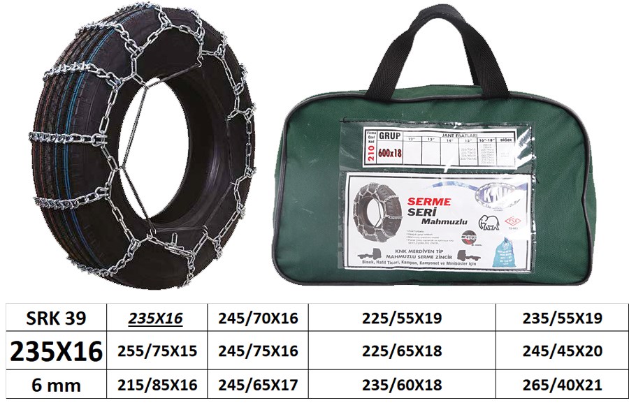 Patinaj Zinciri Minibüs ve Kamyonet Serme SRK39 KNK