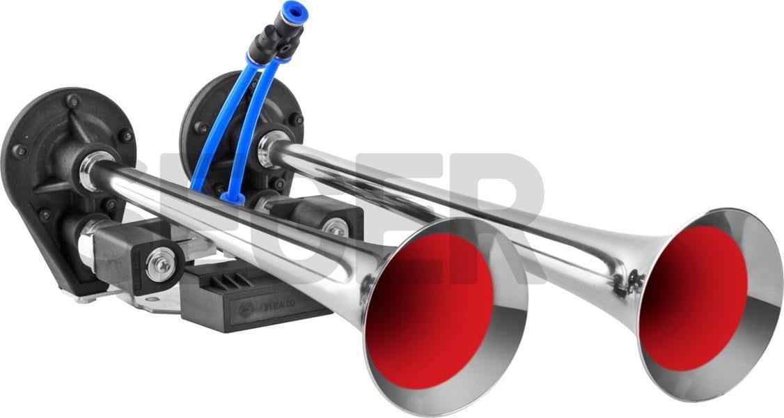 İki Borulu Melodili Arap Kornası 12V Krom Borulu SEGER