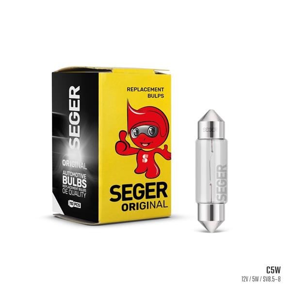 C5W 12V 5W SV8.5-8 35MM Sofit Standart Ampul SEGER