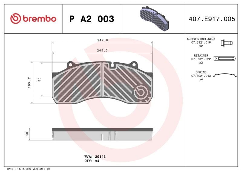 Fren Balatası Saf Skrb BREMBO