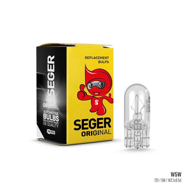 W5W 12V 5W W2.1X9.5D T10 Dipsiz Standart Ampul SEGER