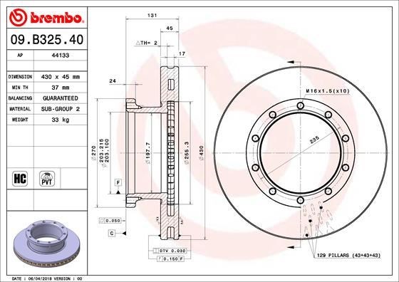 Bova Futura Fren Diski BREMBO