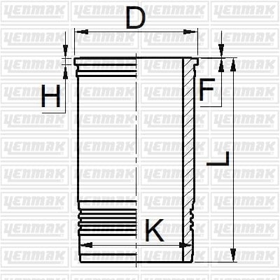 Caterpillar 3406 3408 3412 Gömlek Q137.16MM STD Sertleştirilmiş YENMAK