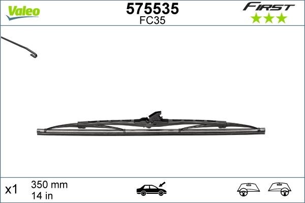Universal Silecek Süpürgesi 35cm VALEO