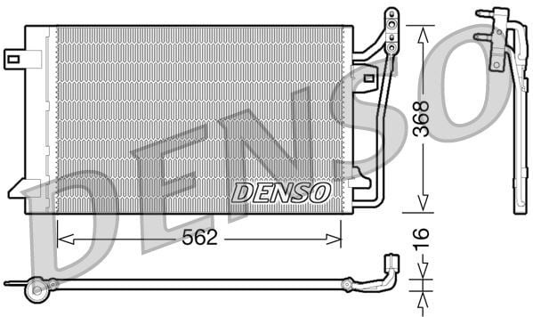Ford Klima Radyatörü DENSO