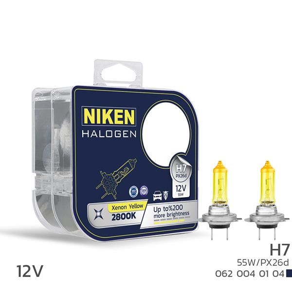 12V H7 55W Sarı Işık Ampul PX26d 2800K NIKEN