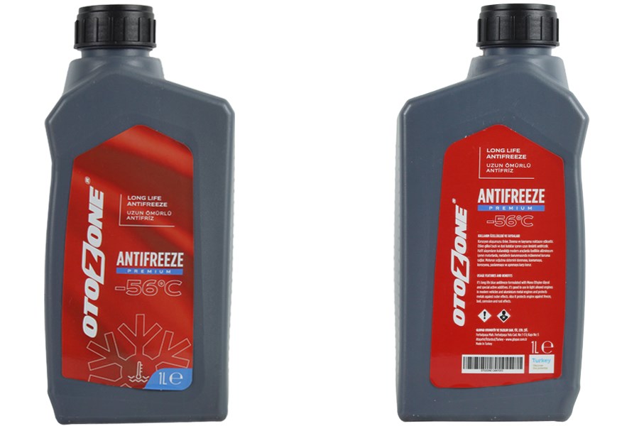 Antifiriz 1 LT -56 C Kırmızı Long Life Organik OTOZONE