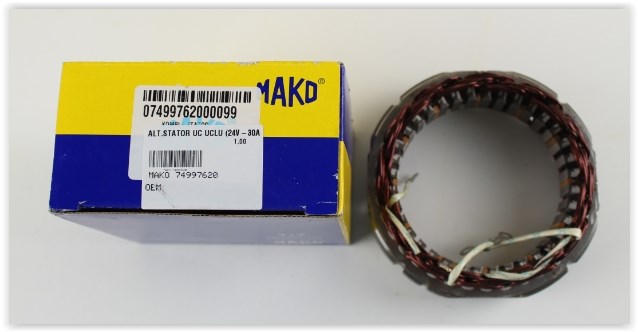 Alternatör Statör Üç Uçlu 24V 30A Konjektörsüz MAKO