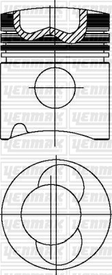 KHD BF 4 L 913 Piston Segman Q102.0mm STD YENMAK
