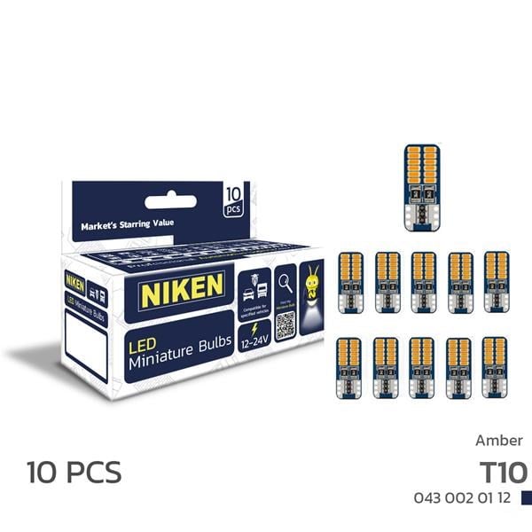 LED Ampul T10 Canbus Park LED 24 LED'li Turuncu NIKEN