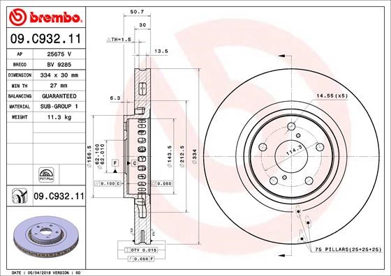 Lexus GS IS II IS III RC Fren Diski BREMBO