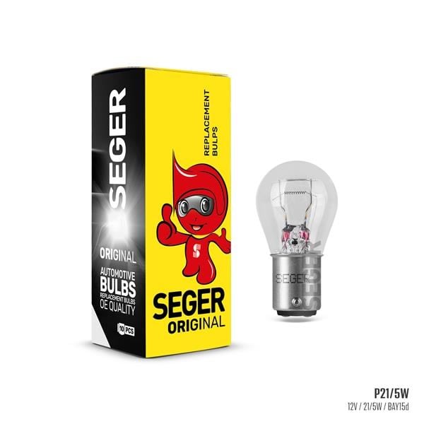 P21/5W 12V 21/5W BAY15D Standart Ampul SEGER