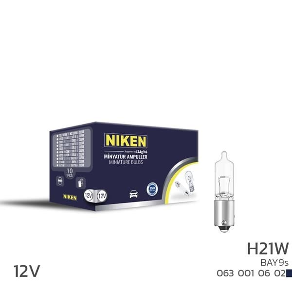 Minyatür Ampul H21W BAY9S 12V NIKEN