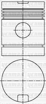 Jenbacher JW 20 Piston Segman Q125.0mm STD YENMAK
